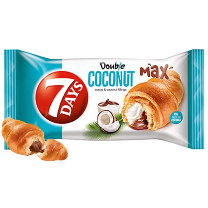 7 Days Double Max Cocoa & Coconut Croissant - 80g - Image 1