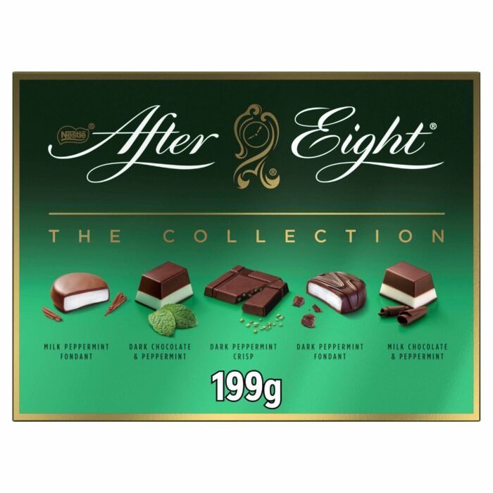 After Eight Dark & Milk Peppermint Chocolate Box - 199g - Image 1