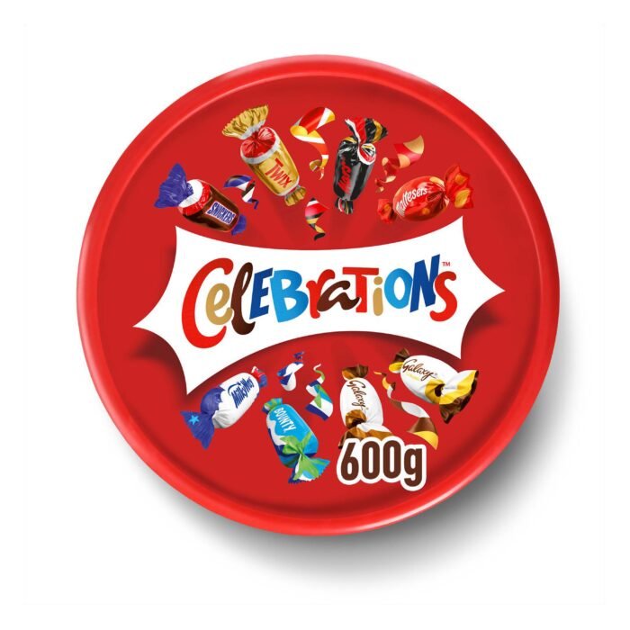 Celebrations Milk Chocolate & Biscuit Bars Sharing Tub 600g - Image 1