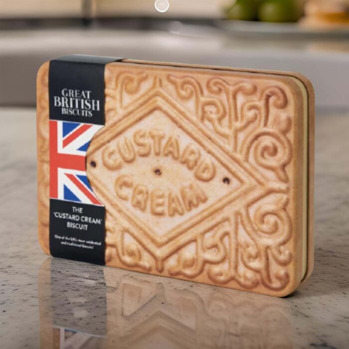 Giant Custard Cream Biscuits Gift Set - Novelty Biscuit Tin 450g - Image 2