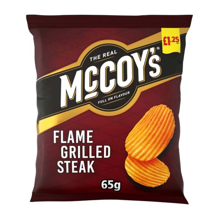 McCoy's Flame Grilled Steak 65g – (£1.25 Bag) - Image 1