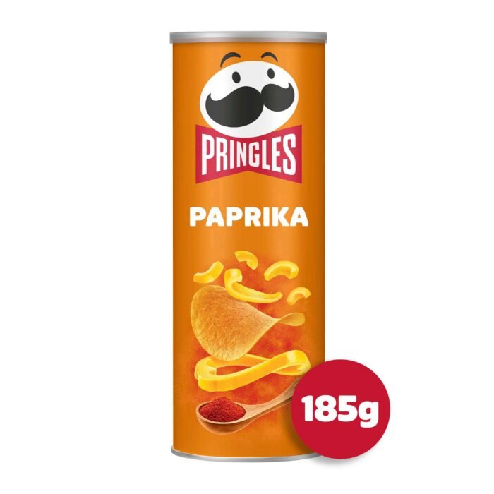 Pringles Paprika Sharing Crisps - 185g - Image 1