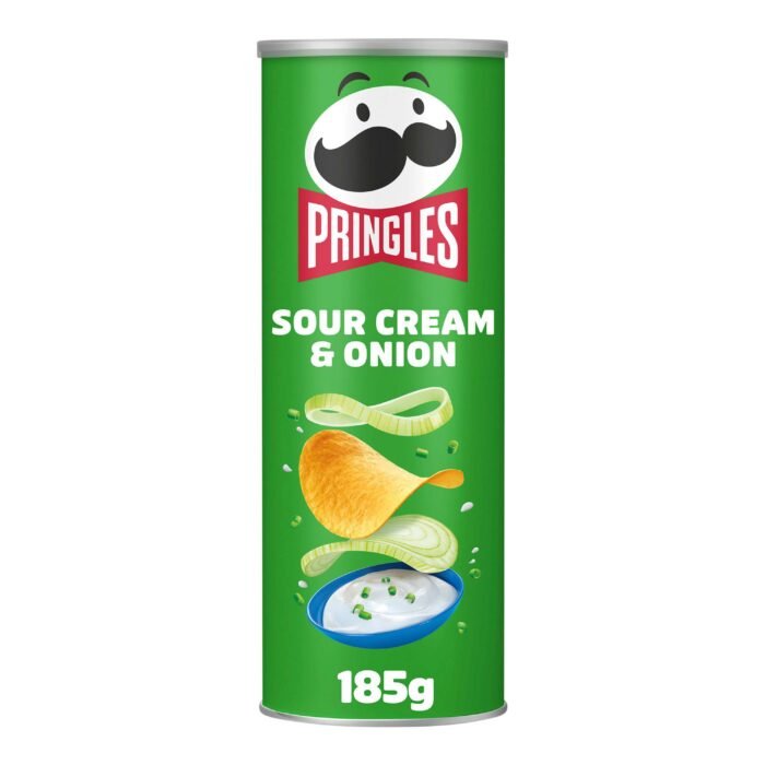 Pringles Sour Cream & Onion Sharing Crisps - 185g - Image 1