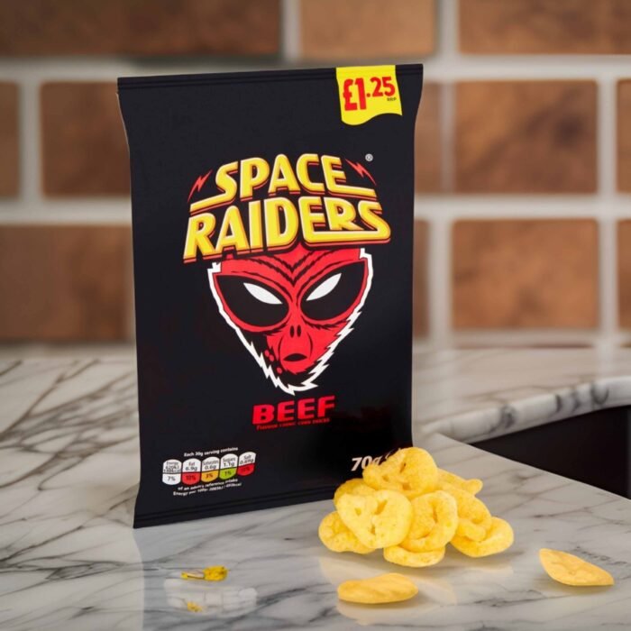 Space Raiders Beef Crisps 70g – (£1.25 Bags) - Image 2