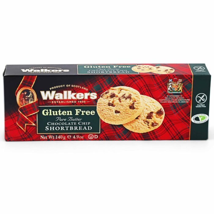 Walkers Gluten Free Chocolate Chip Shortbread - 140g - Image 1