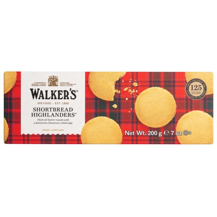 Walkers Highlanders Carton Shortbread - 200g - Image 1