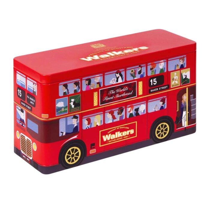 Walkers London Bus Shortbread Tin - 250g - Image 3