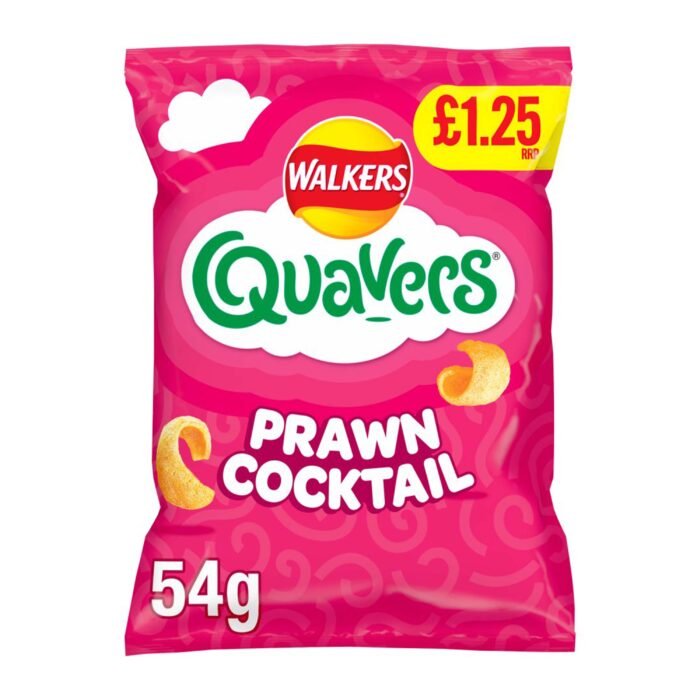 Walkers Quavers Prawn Cocktail 54g – (£1.25 Bag) - Image 1
