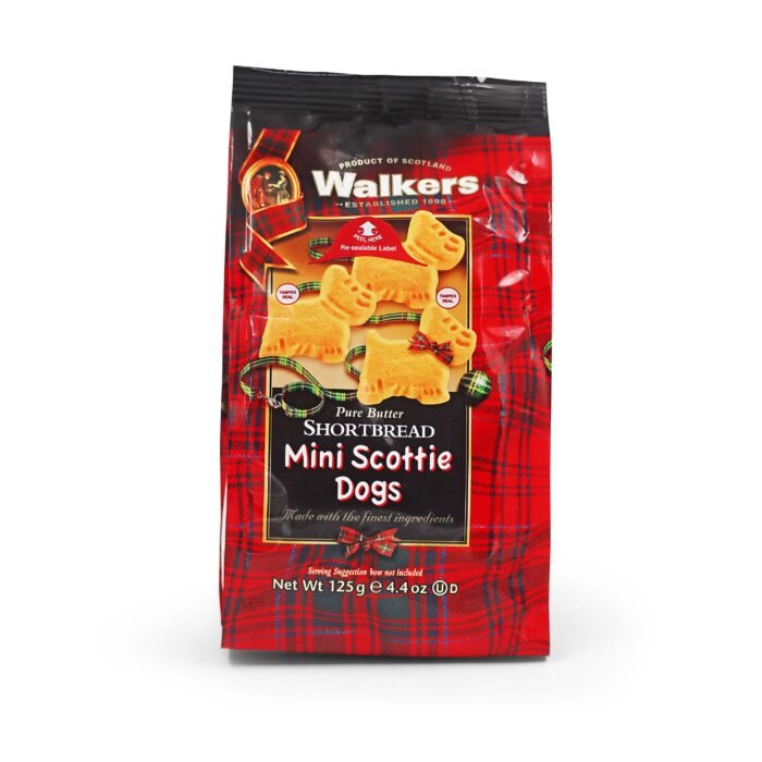 Walkers Shortbread Mini Scottie Dogs Bag 125g - Image 1