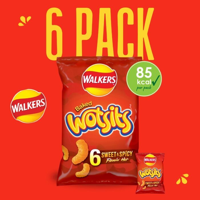 Walkers Wotsits Flamin' Hot Multipack Crisps - 6 PACK - Image 2