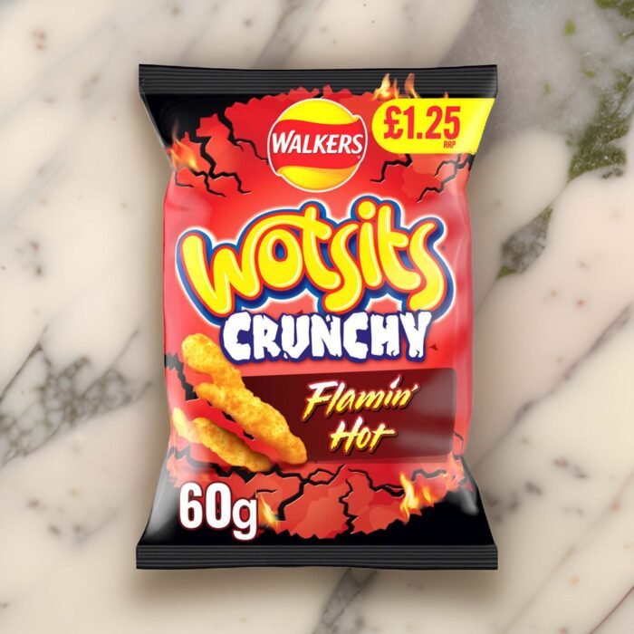 Wotsits Crunchy Flamin Hot 60g – (£1.25 Bag) - Image 2