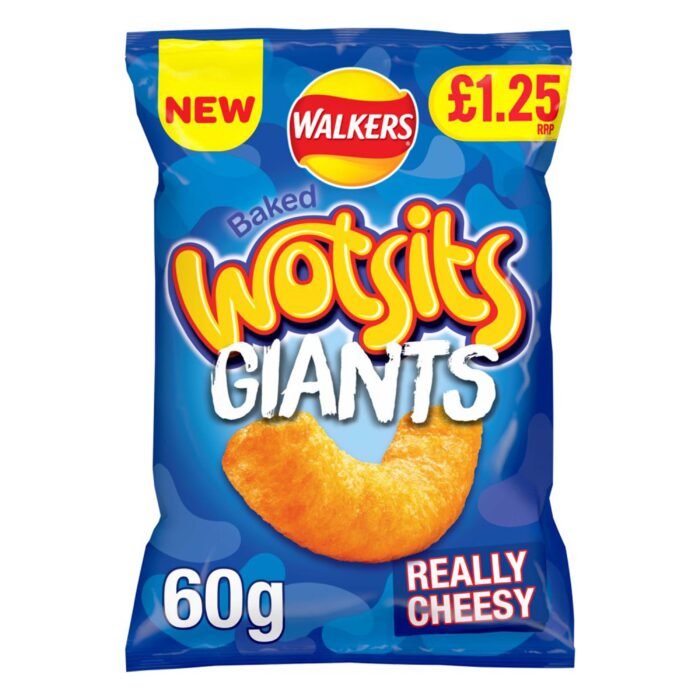 Wotsits Giants Really Cheesy 60g – (£1.25 Bag) - Image 1