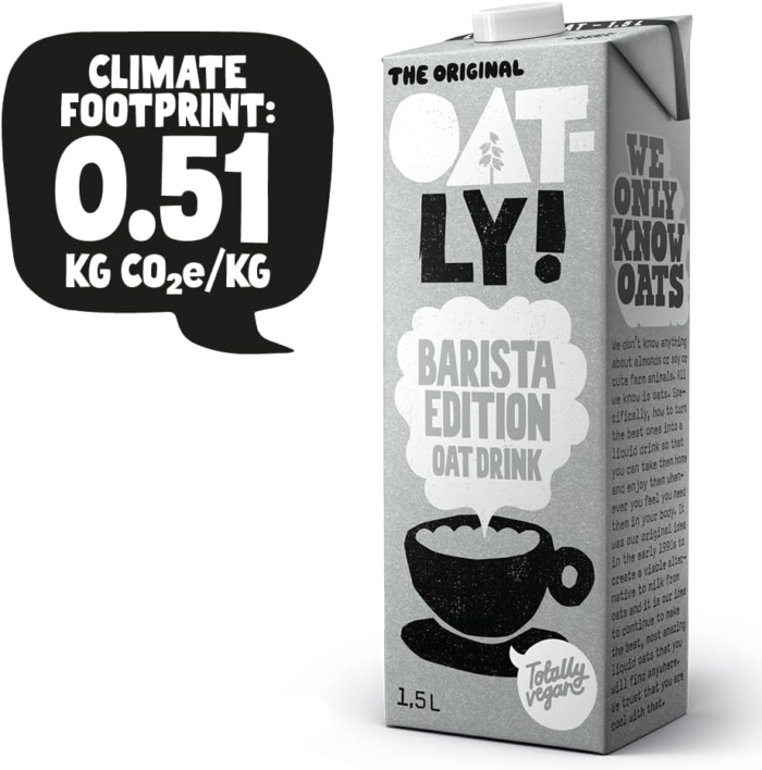Oatly Barista Edition Large Pack Long Life (6 x 1.5 Litre) - Image 4