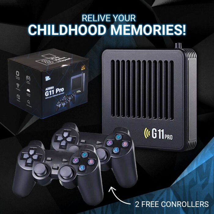 All8Bit G11 Pro™ Relive the excitement and wonder of childhood with every play in breathtaking 4K quality.
