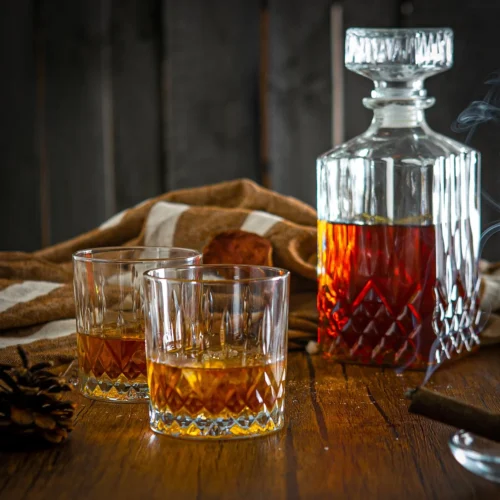 Four glasses and serving dishes: Highland Whisky Set (5 pieces) photo review